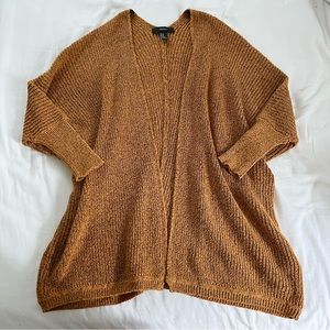 Burnt Orange Long Knit Cardigan
